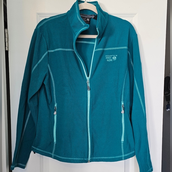 Mountain Hardwear Jackets & Blazers - Mountain Hardwear Women’s Bright Green Full Zip Fleece Jacket Size Small